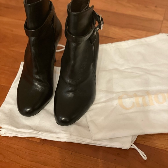 Chloe Ankle Boot with Silver wrap around buckle - Picture 4 of 5